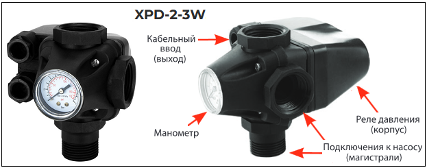 Реле давления Jemix XPD-2-3W
